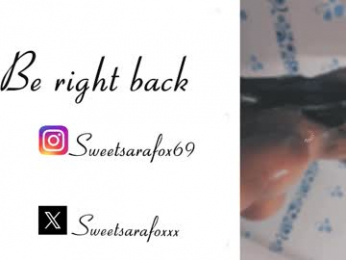 sweetsarafoxxx webcam chaturbate model stream image