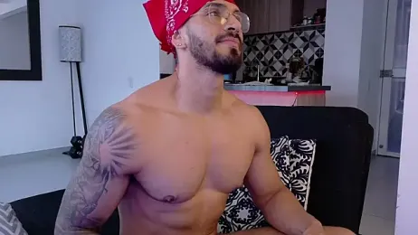 tony_muscle webcam model stream image