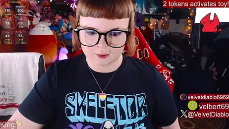 VelvetDiablo webcam model stream image